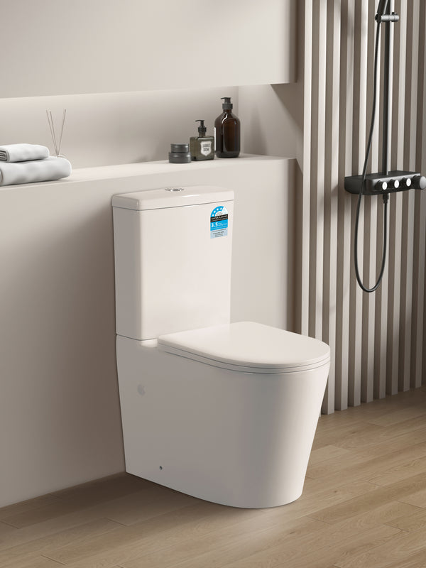 Avis - Rimless Toilet Suite - White / Black [19-KDK022(R)]