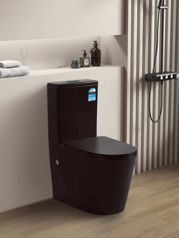 Avis - Rimless Toilet Suite - White / Black [19-KDK022(R)]