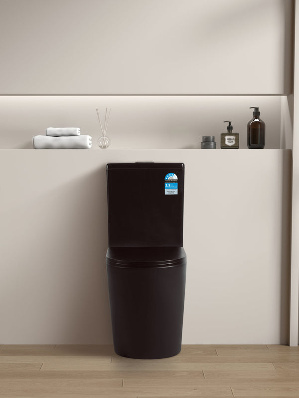 Avis - Rimless Toilet Suite - White / Black [19-KDK022(R)]