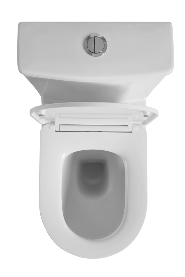 Avis - Rimless Toilet Suite - White / Black [19-KDK022(R)]