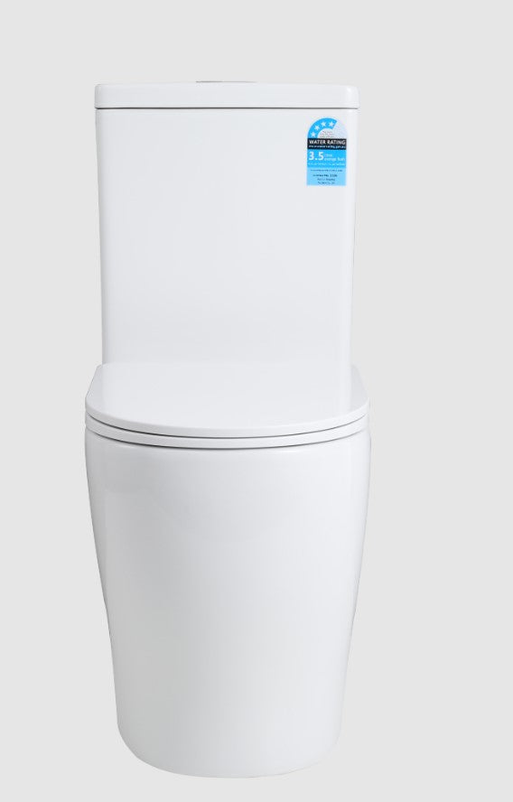 Zeus - Rimless Tornado 2 in 1 Dual Flush Toilet [19-KDK028]