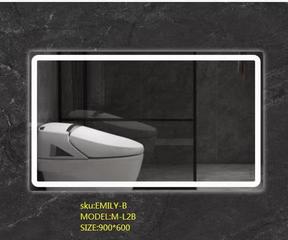 Emily - 900x700mm Rectangle LED Mirror [13-L2B]