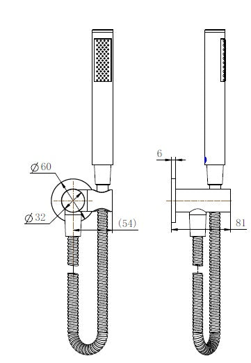 Round Handheld Shower [12-1042]