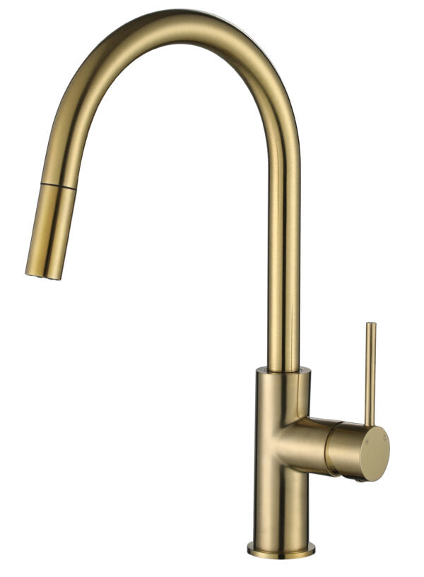 Pull Out Gooseneck Round Kitchen Mixer in Multi Colour [12-70P / 12-2175]