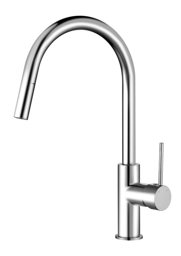 Pull Out Gooseneck Round Kitchen Mixer in Multi Colour [12-70P / 12-2175]