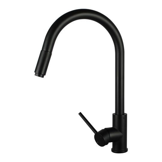 Round Pull Out Kitchen Sink Mixers Tap [42-1016.KM]