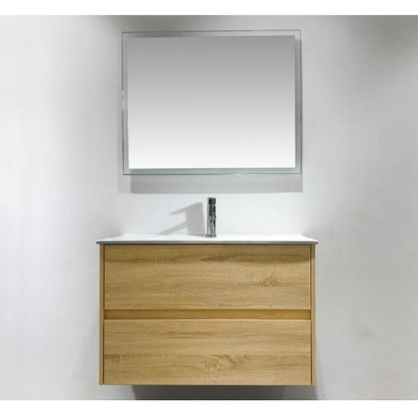 Nutro 750-1200mm Light Oak Wall Hung Vanity [17-NUTRO / 17-1624]