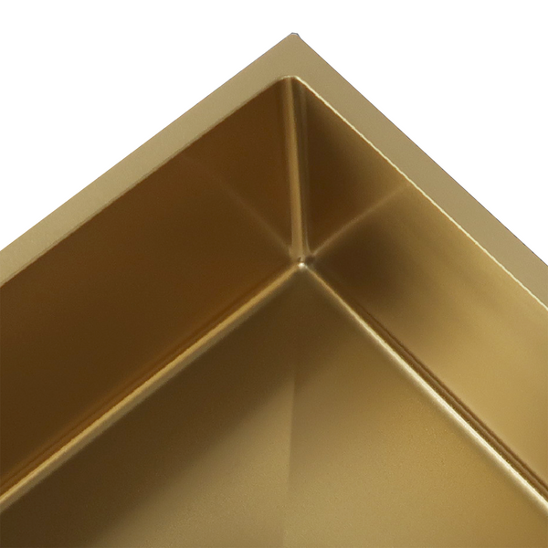 770*450*220 Brushed Gold Double Bowl Laundry Kitchen Sink Top/Under Mount Basin [44-HF7745G]