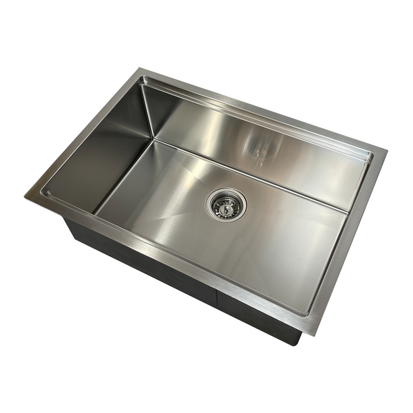 Handmade Stainless Steel Top mount Kitchen Combo Single Bowl Sink [44-HF2717/2719]