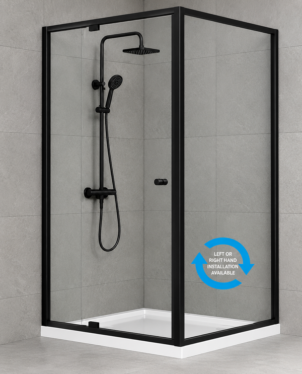 Height 1950mm Semi Frameless Pivot Door Shower Screen - RETURN PANEL [25-P22SP / 25-2060]