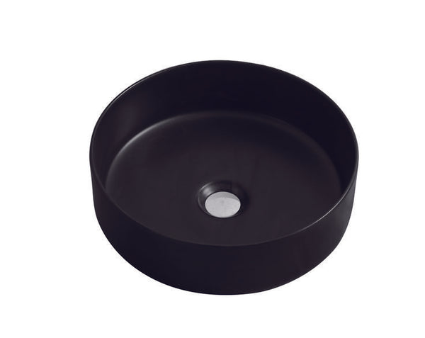 Round Above Counter Basin Matte Black 355x355x115mm [34-VA3012]