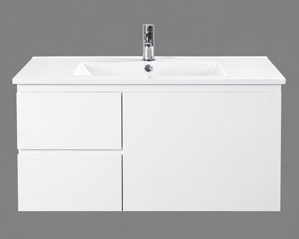 Lucas - Slim 360mm Width Wall Hung Vanity 600-1200mm [39-LU-WS / 39-1297]