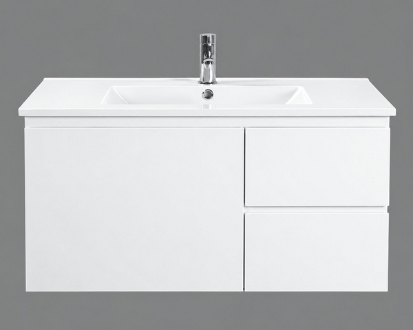 Lucas - Slim 360mm Width Wall Hung Vanity 600-1200mm [39-LU-WS / 39-1297]
