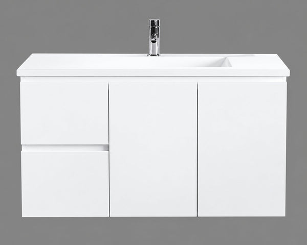 Lucas - Slim 360mm Width Wall Hung Vanity 600-1200mm [39-LU-WS / 39-1297]