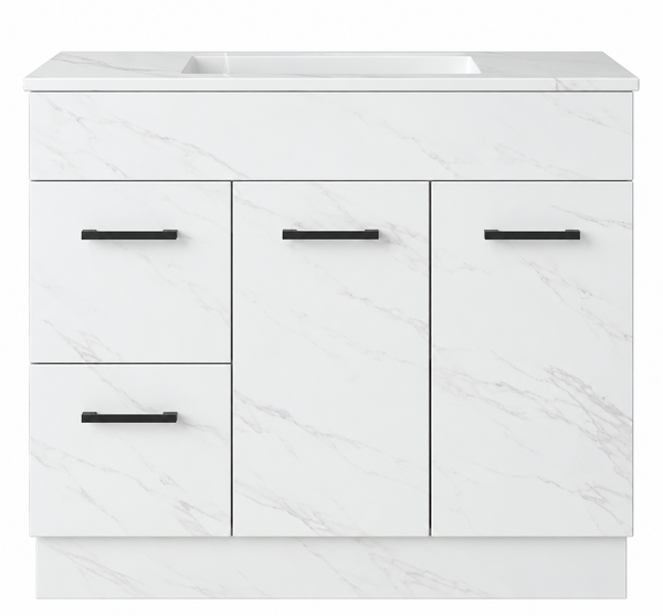 1000MM Gloss White Freestanding Vanity [39-LU/MA/CB1000 / 39-1576]