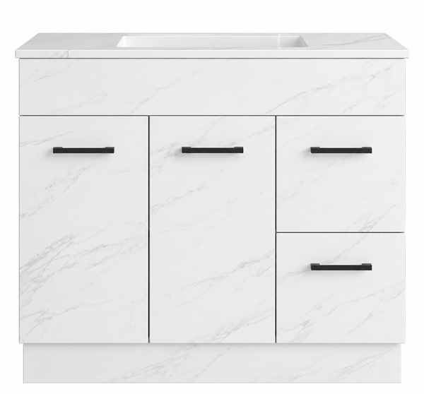 1000MM Gloss White Freestanding Vanity [39-LU/MA/CB1000 / 39-1576]