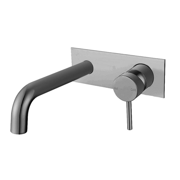 Lucid Pin - Round Wall Mixer With Spout [42-0144-2-EX.BM (WMT44)]