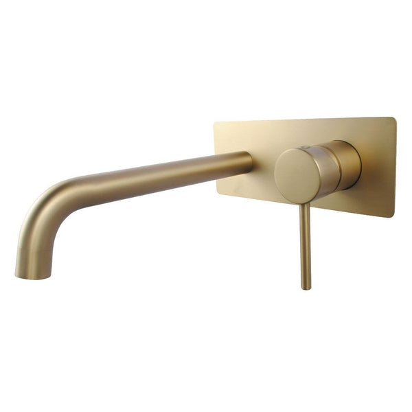 Lucid Pin - Round Wall Mixer With Spout [42-0144-2-EX.BM (WMT44)]