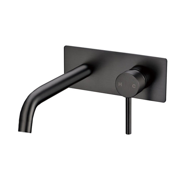 Lucid Pin - Round Wall Mixer With Spout [42-0144-2-EX.BM (WMT44)]