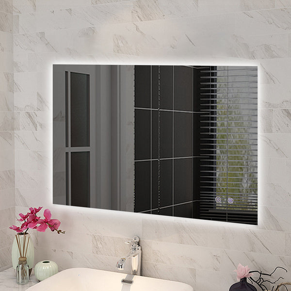 Rectangular Sharp Edge LED Mirror 600/900/1200mm [42-T-WB / 42-2240]