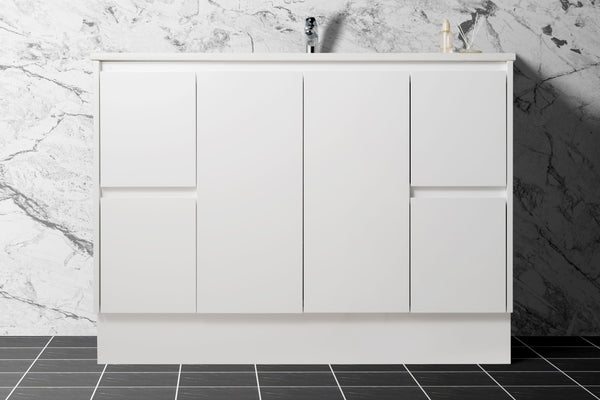 SALE - Max White - Freestanding Vanity 750/900/1200mm [44-BC-FSW]