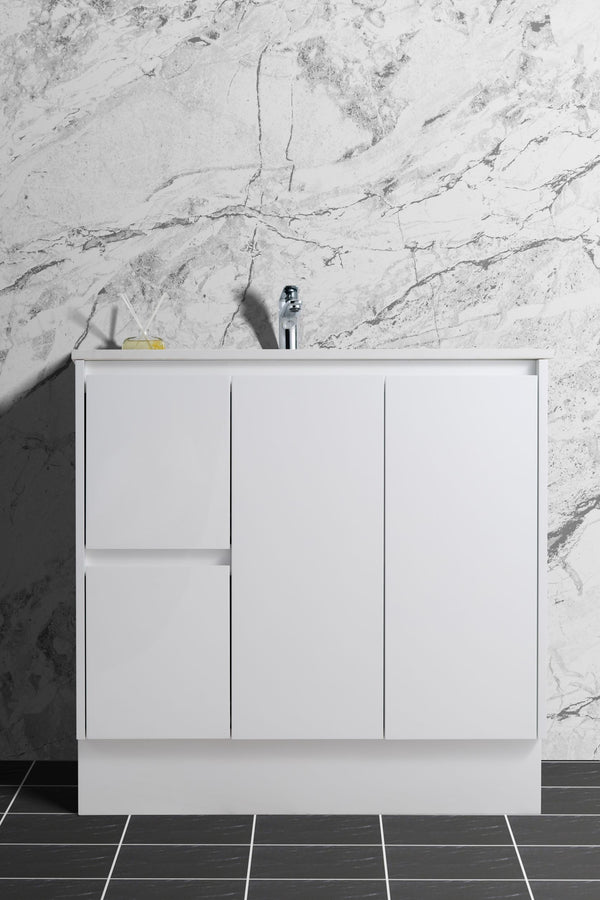 SALE - Max White - Freestanding Vanity 750/900/1200mm [44-BC-FSW]