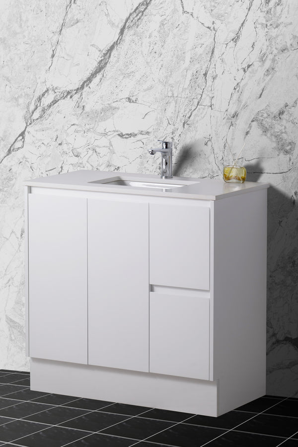 SALE - Max White - Freestanding Vanity 750/900/1200mm [44-BC-FSW]