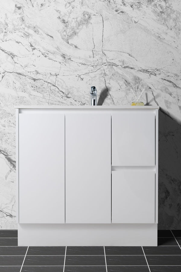 SALE - Max White - Freestanding Vanity 750/900/1200mm [44-BC-FSW]