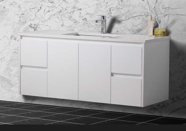SALE - Max White - Wall Hung Vanity 750/900/1200mm [44-BC-WHW]