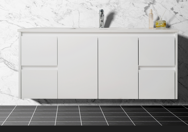 SALE - Max White - Wall Hung Vanity 750/900/1200mm [44-BC-WHW]
