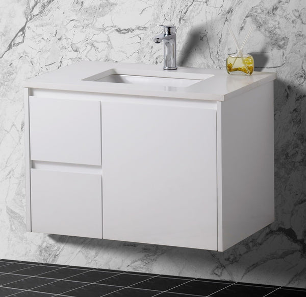 SALE - Max White - Wall Hung Vanity 750/900/1200mm [44-BC-WHW]