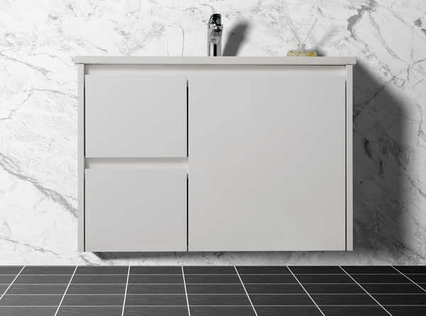 SALE - Max White - Wall Hung Vanity 750/900/1200mm [44-BC-WHW]