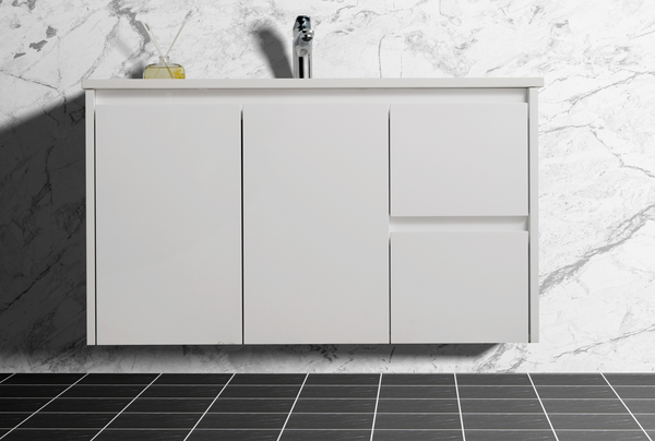 SALE - Max White - Wall Hung Vanity 750/900/1200mm [44-BC-WHW]