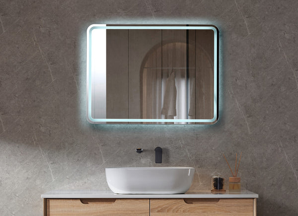 Lumi - Frameless Rectangle LED Mirror 800x600mm [20-LED MSH-8060]