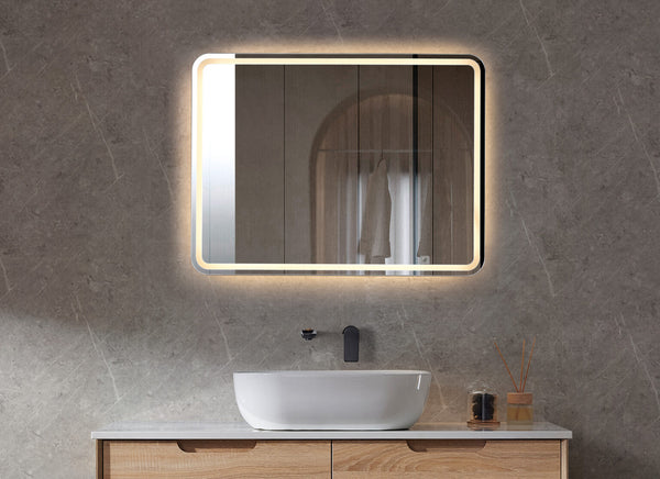 Lumi - Frameless Rectangle LED Mirror 800x600mm [20-LED MSH-8060]