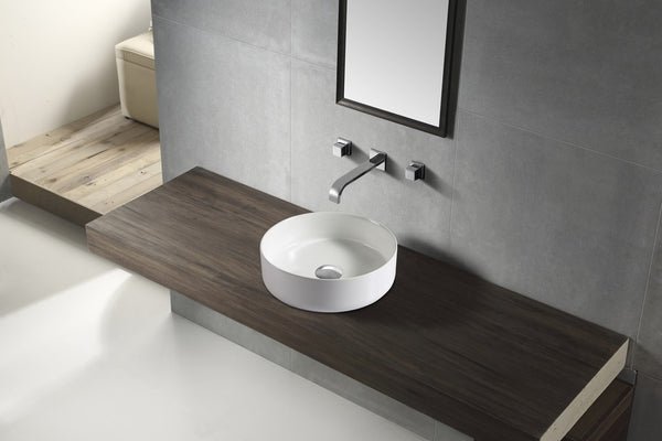 JAMIE Above Counter Basin Gloss White 355*355*120mm [17-WB 3535]