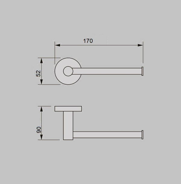 Round Toilet Paper Roll Holder [17-69035A]