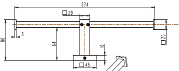 Square Toilet Paper Holder 2 Rolls [12-6051-2]