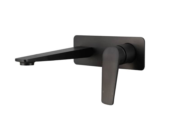 NOIR wall basin mixer in Matte Black [17-WT1107]