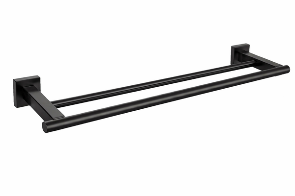 SALE - Square Round Double Towel Rail [44-9110]