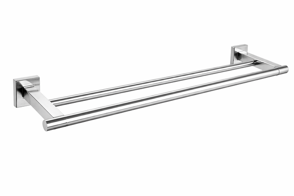 SALE - Square Round Double Towel Rail [44-9110]