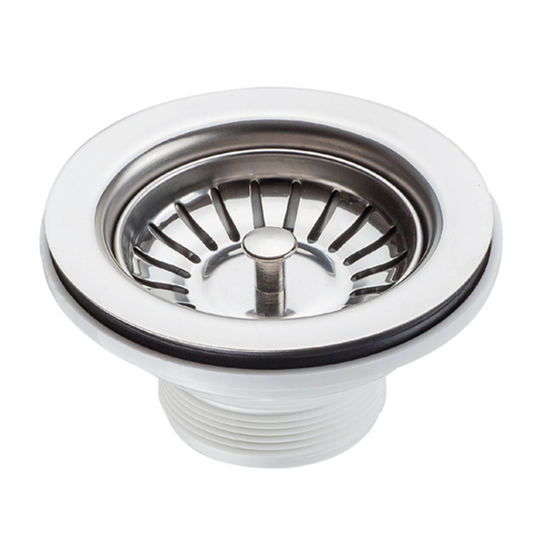 1200*435*170mm Square Stainless Steel Sink With Drainer [16-FC120P]