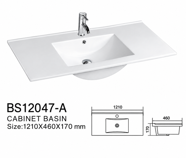 SALE - Flat Pack - Max Oak - Wall Hung Vanity 1200mm [44-BC-WHO (Flat Pack) / 44-2089]