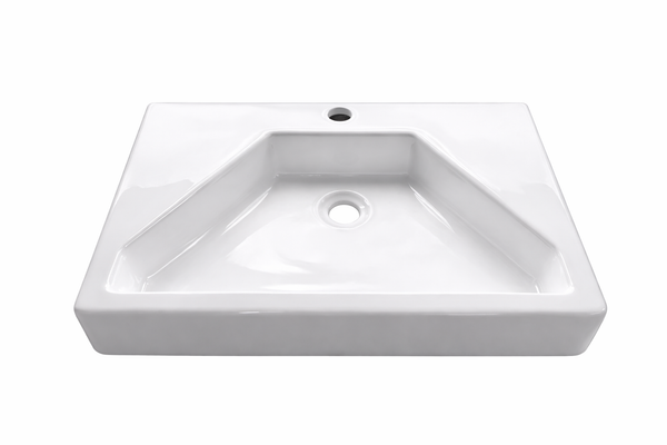 SALE - 600x450x110mm Gloss White Above Counter Basin [44-BS6045]