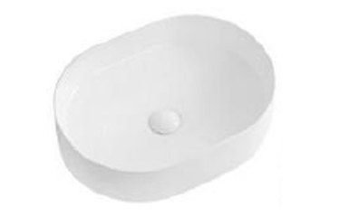 Rectangular 500x370x135mm Above Counter Ceramic Basin [15-BSN-A-5037 / 15-2105]