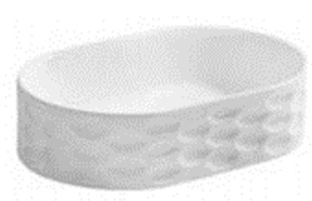 Oval 545x360x135mm Above Counter Ceramic Basin [15-BSN-A-5436FSO]