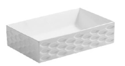 Rectangular 550x360x140mm Above Counter Ceramic Basin [15-BSN-A-5536FSRT]