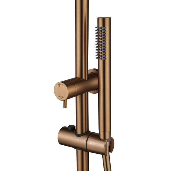 10'' Round Shower Station Top Water Inlet (Right Angle) [42-2128-A.SH / 42-1686]