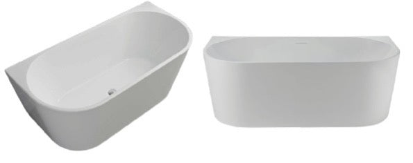 Back To Wall Freestanding Bathtub 1500/1700mm [15-BWBT-01]