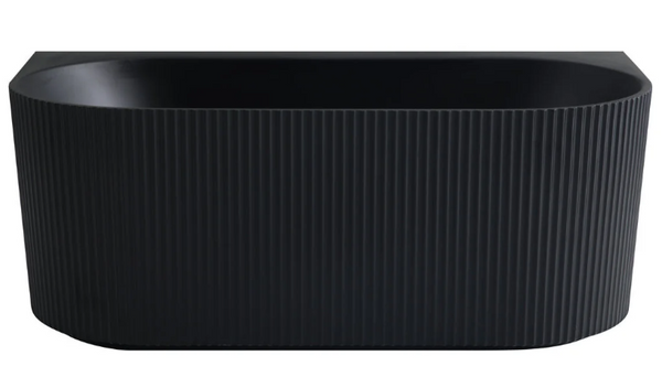 Fluted Back To Wall 1500/1700mm Freestanding Bathtub [15-BWBT-F-02 / 15-2158]